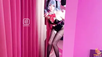 【双马尾兔女郎】cos初音兔子洞危险挑战之找到属于你的洞口精液射满兔子洞骚穴